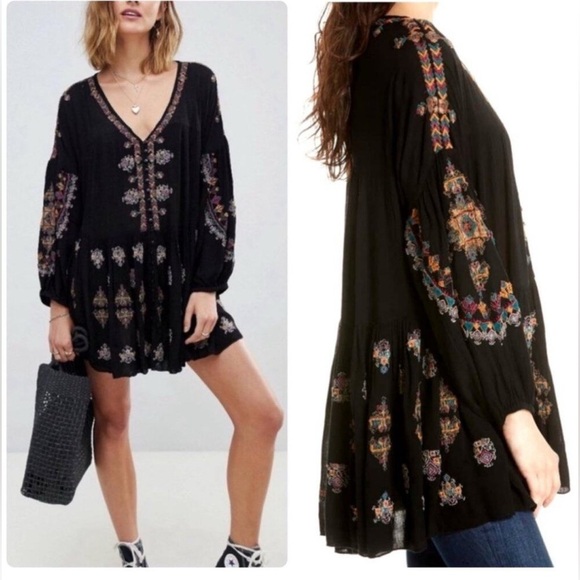 Free People Arianna Tunic in Black Size M - Picture 2 of 11
